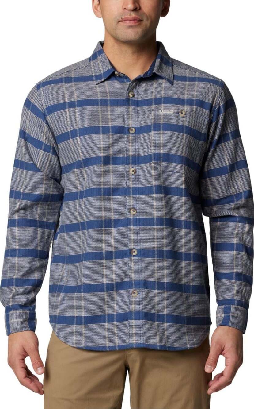 Columbia Men's XXL Pitchstone Heavyweight Flannel Shirt Warm Outdoor Workwear